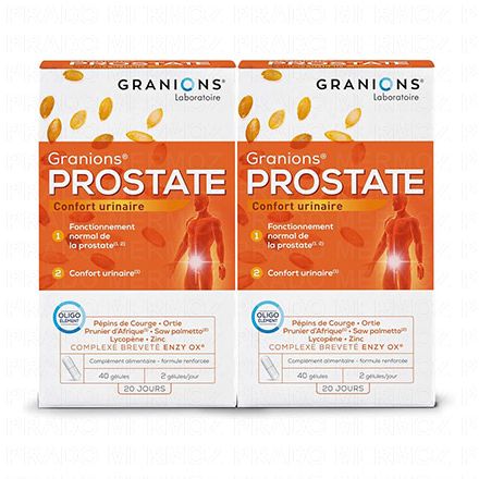 Prostate lot de 2 boites de 40 gélules