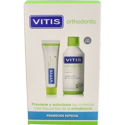 Vitis™ Orthodontic dentifrice 100 ml + bain de bouche 500 ml