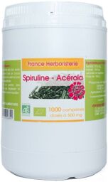 SPIRULINE+ ACEROLA BIO AB 1000 comprimés.
