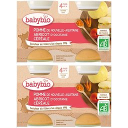 Pomme DE Nouvelle-Aquitaine Abricot D'occitanie Céréale dès 4 mois