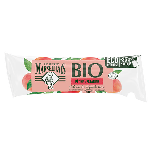 Bio Gel Douche Pêche Nectarine Éco-Recharge 250ml