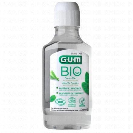Bain de bouche fluoré menthe fraîche bio 300ml