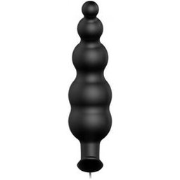 Anal Plug Silicone Stimulation Extra 12 Modes Vibration Noir 1pc