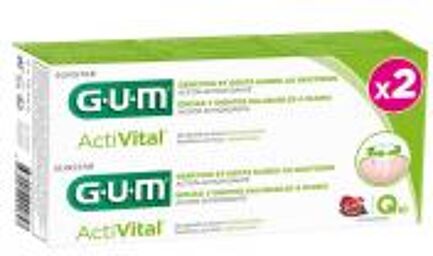 Gel Dentifrice Activital® 75 ml - Lot de 2 - Boîte 2 tubes de 75 ml