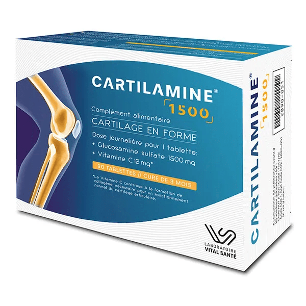 Cartilamine 1500, confort articulaire, 90 comprimés (3 mois)