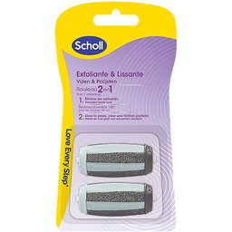 Scholl® Velvet Smooth™ Rouleaux de Remplacement 2 en 1 Exfoliant & Lissant