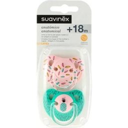 Suavinex™ Sucette anatomique Tétine Latex +18 mois 2 u.