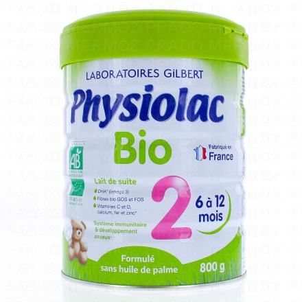 Lait bio 2ème Age de 6 à 12 mois 800g