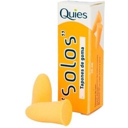 Tapones Oidos Goma Solos Color Fluor 2 U *