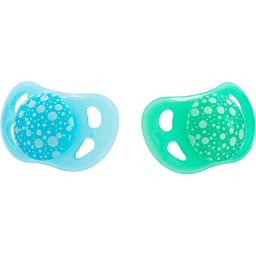 Sucettes Bleu Vert 0-6 Mois 2 pièces
