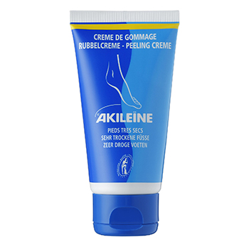 AKILEÏNE Bleu - Crème de gommage pieds très secs tube 75ml