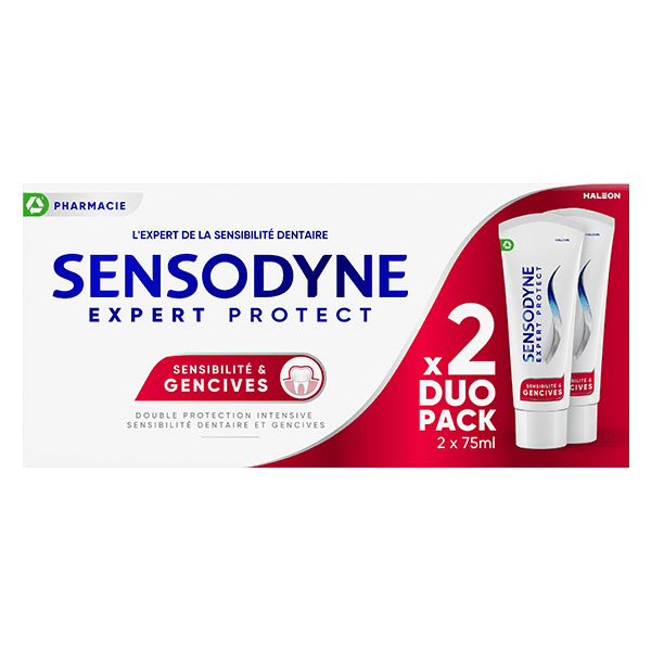 Dentifrice Sensibilité et Gencives Menthe Fraiche Lot de 2 x 75ml