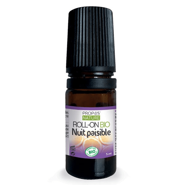 Propos' Nature Aroma-Phytothérapie Roll-On aux Huiles Essentielles Nuit Paisible Bio 5ml