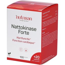 Nattokinase Forte 100 + 20 Capsules Gratuites