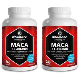 Maca 4000 mg + L-Arginine + Vitamines + Zinc