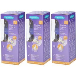 NaturalWave® Biberon en verre avec tétine