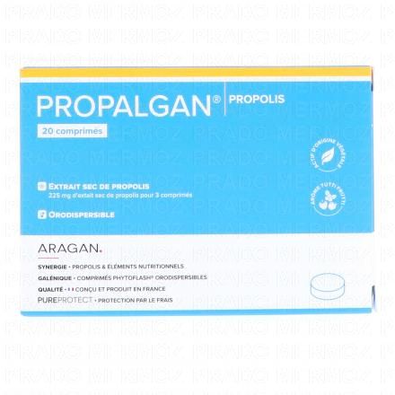 PureProtect - Propalgan propolis arôme tutti frutti boîte de 20 comprimés orodispersibles