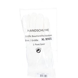 Hausella Gants en coton blanc taille XL