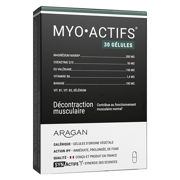 Aragan - - Myoactifs® - Décontraction musculaire - Magnésium - 30 gélules