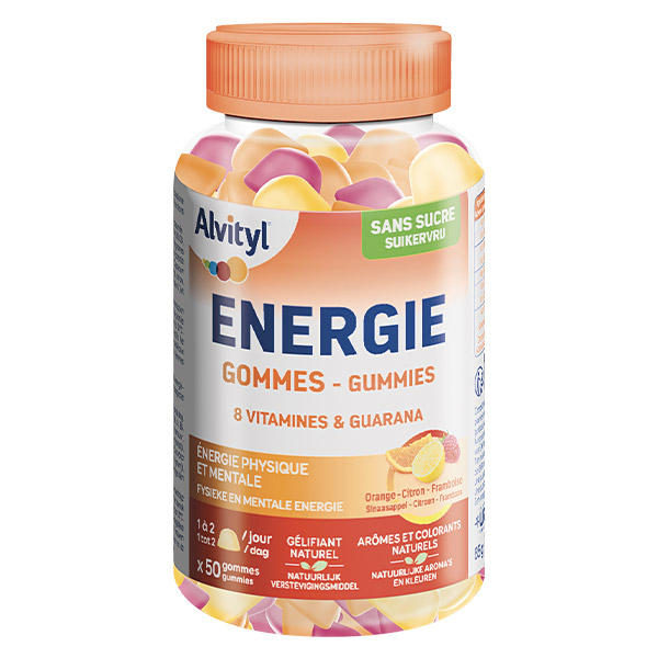 Energie 8 vitamines & Guarana Energie Physique & Mentale Dès 18 ans 50 gummies