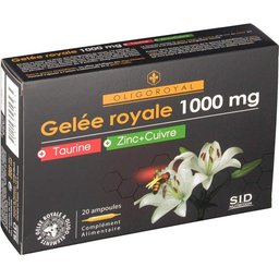 SID Nutrition Gelée Royale 1000mg + Taurine + Zinc Cuivre 20 ampoules