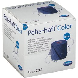 Peha-haft® Color blue 8 cm x 20 m