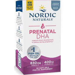 DHA Prenatal Prenatal 830mg Omega 3 + 400Ui D3 90caps