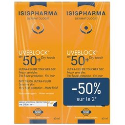 Pack Uveblock SPF50+ Invisible Fluid 2x40ml