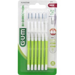 Bi-Direction Brossette Interdentaire 2114 0.7mm 6 Unités