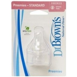 Dr Brown's tetina silicona natural flow prematuros 2uds 2uds