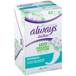 Dailies Cotton Protection Normal 38 Protège-Slips
