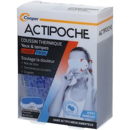 Coussin Thermique Yeux & Tempes Microbilles 8 cm x 24 cm