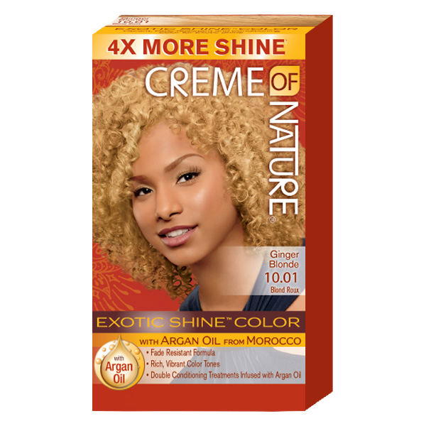 Creme of Nature, Argan, Coloration permanente Ginger Blonde, teinte n°10.01