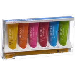 Be you Set de 6 dentifrices et une brosse à dents