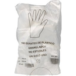 Gants jetables en plastique granulé 100 pièces
