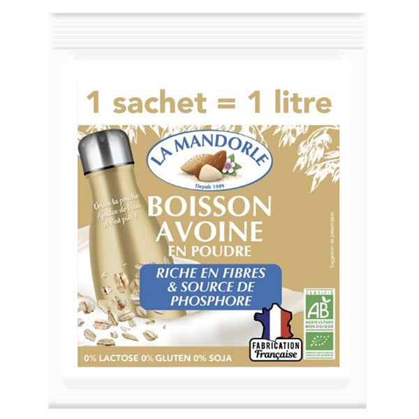 - Boisson Avoine en poudre - 1 Sachet de 80gr = 1L