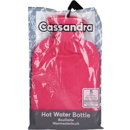 Bouillotte Housse Polaire Rose 1,8L