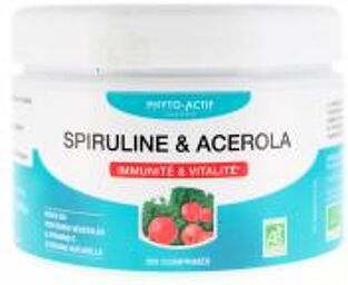 Spiruline Acerola Vitalité & Immunité 300 Comprimés - Pot 300 comprimés