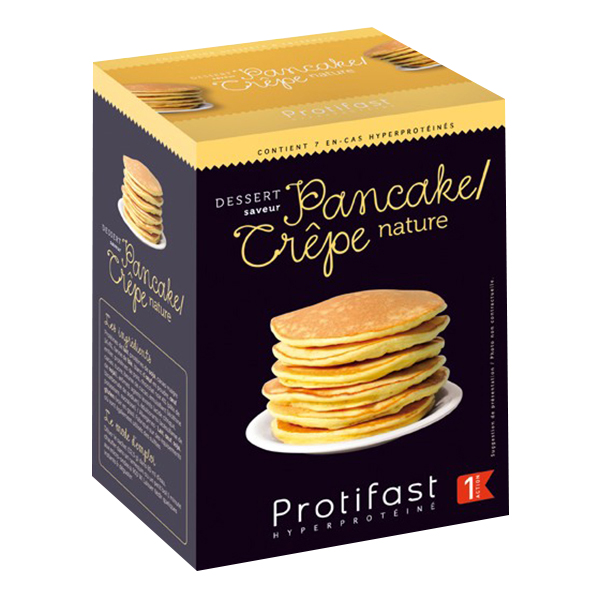 Dessert Hyperprotéiné Pancake Crêpe Nature 7 sachets