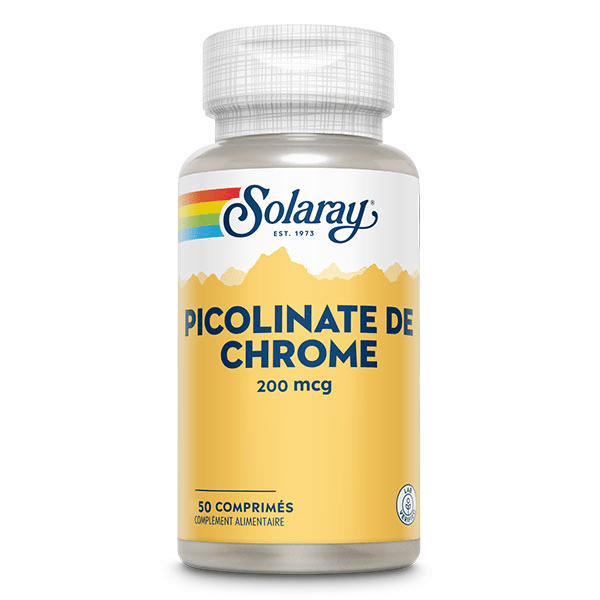 Picolinate de Chrome - 200 mcg - 50 comprimés
