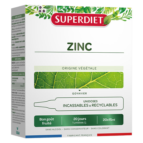 Peau Cheveux Ongles Zinc - Cure de 20 jours