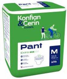 Konfian & Cerin Pant Extra 14 Culottes Absorbantes pour Adultes Taille M - Paquet 14 culottes absorbantes