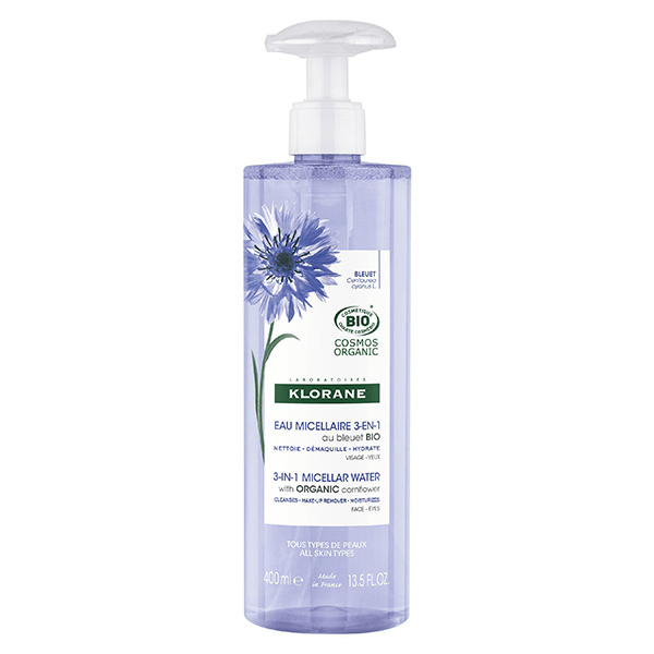 Bleuet Eau Micellaire Visage Yeux Lèvres Bio 400ml