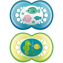 Silicone Soother Original Silicone Double Pack