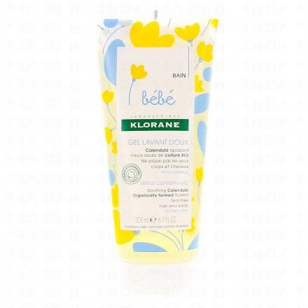 Bébé Gel lavant doux au Calendula apaisant flacon 200ml