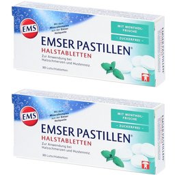 Emser® Pastilles sans sucre fraîcheur mentholée