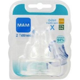 Tétine Silk Débit X Silicone 2uts