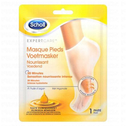 Expert care - Masque pieds nourrissant 20 minutes huile d'argan 1 paire