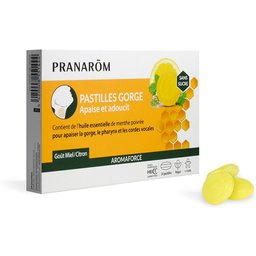 Pranarôm Aromaforce Pastilles Gorge Miel - Citron