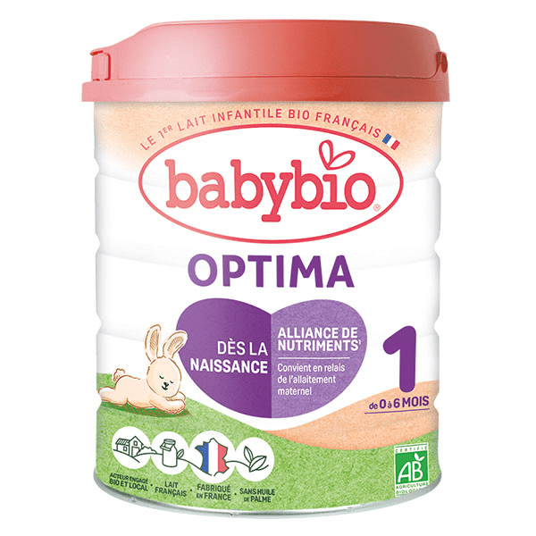Lait infantile Optima 1er Âge Bio 800g